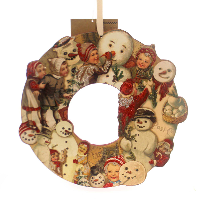 (30845) Vintage Wreath Snowman