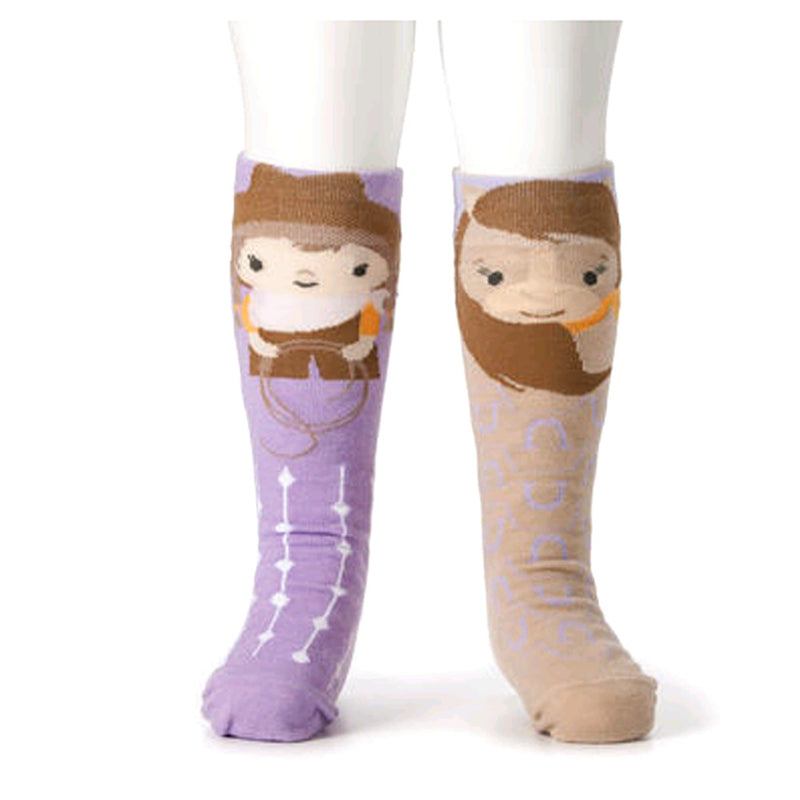 (31094) Cowgirl & Horse Knee Socks