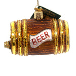 Old World Christmas Beer Keg Glass Ornament Ale Malt 32064 (31239)