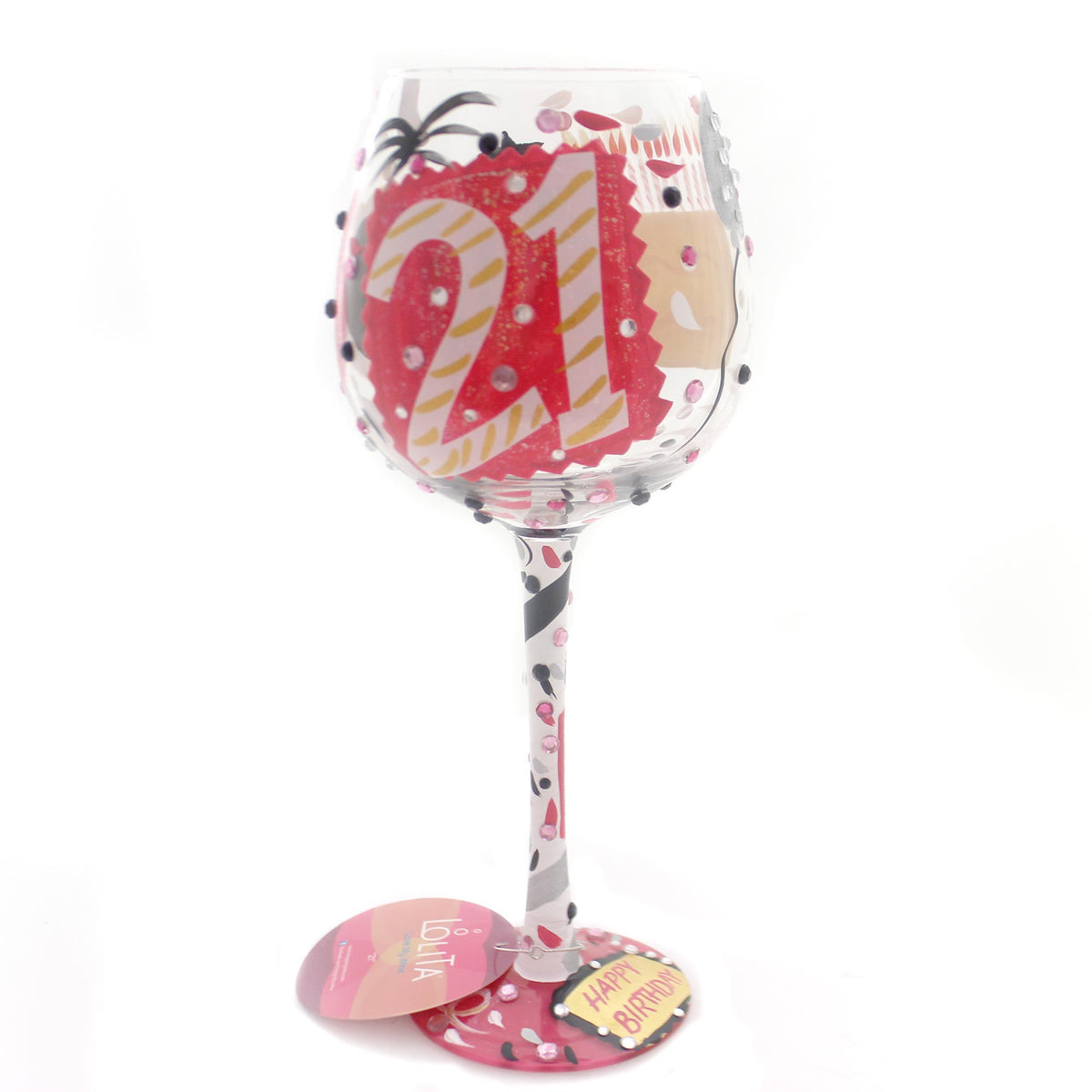 Tabletop "21" Lolita Wine Glass - - SBKGifts.com