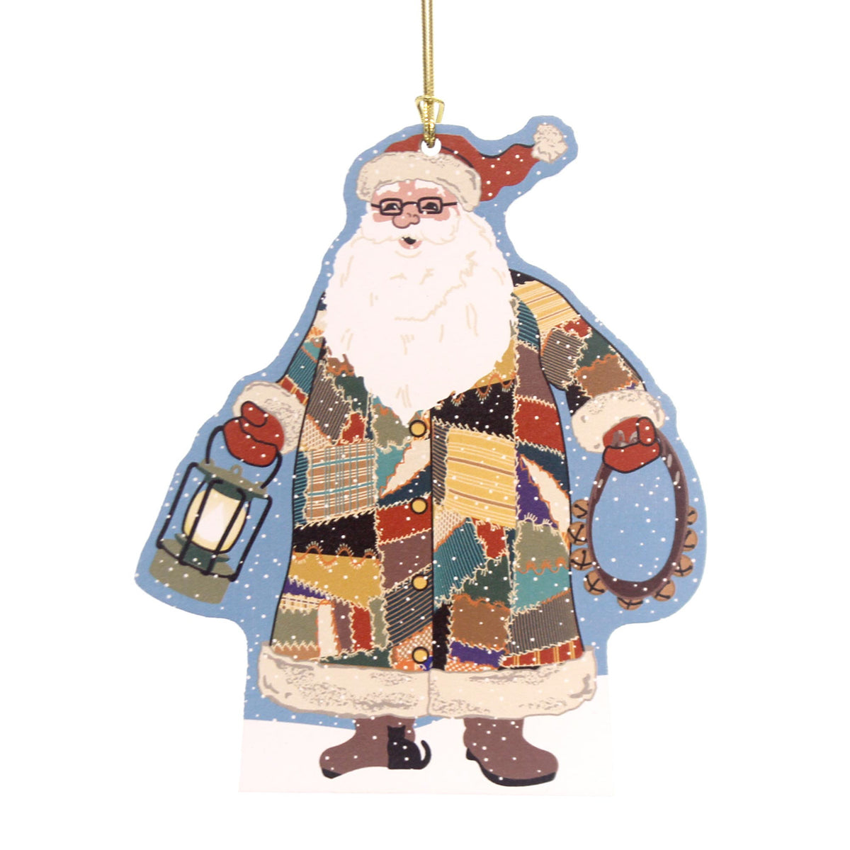 (31334) 2016 Quilted Santa Ornament