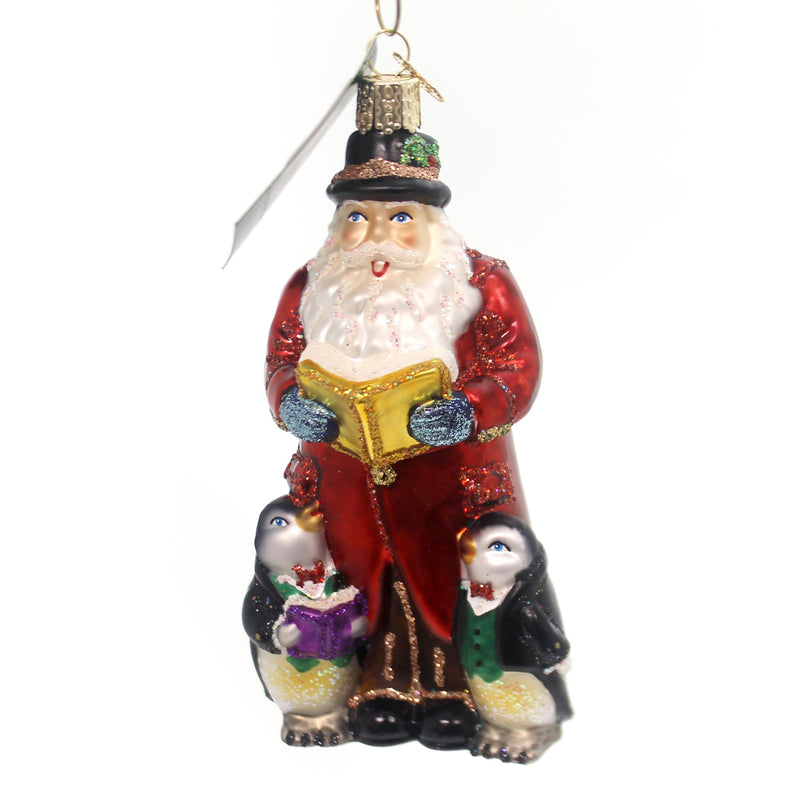 Caroling Santa - 5.5 Inch, Glass - Penguin Noth Pole 40289 (31362)