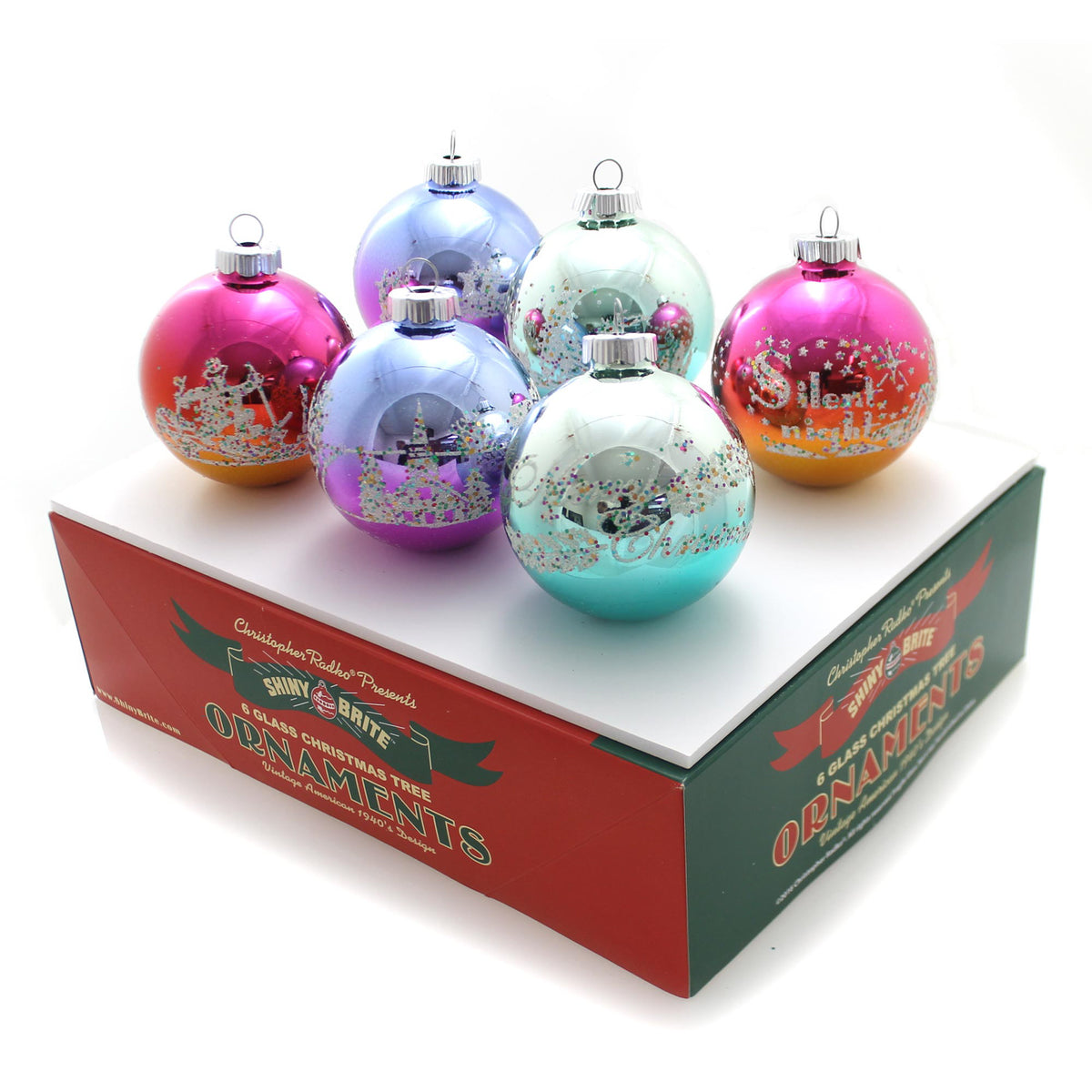 (31528) Vintage Celebration Ombre Flocked Rounds