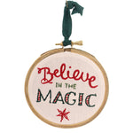 Christmas BELIEVE MAGIC HOOP Fabric Stitchery Holiday 33116