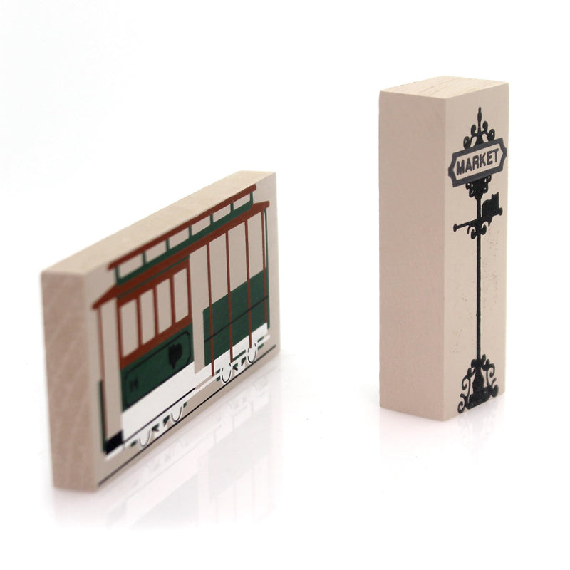 Cat's Meow Village San Francisco Accessory Set/2 - - SBKGifts.com