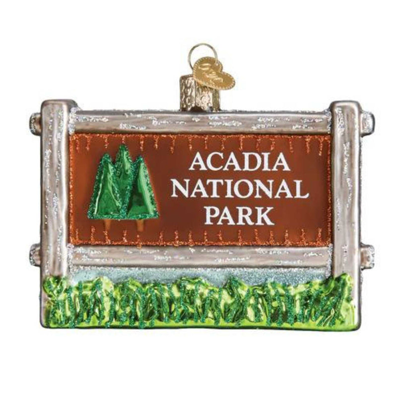 Old World Christmas Acadia National Park Ornament Vacation Hiking Maine Camping 36190