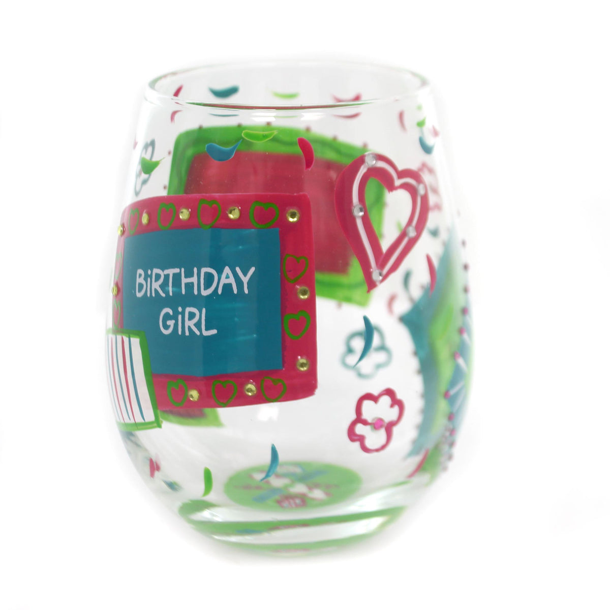 Tabletop Birthday Girl Lolita Wine Glass - - SBKGifts.com