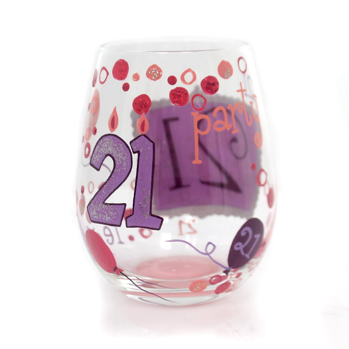 Tabletop "21" Lolita Stemless Wine Glass - - SBKGifts.com