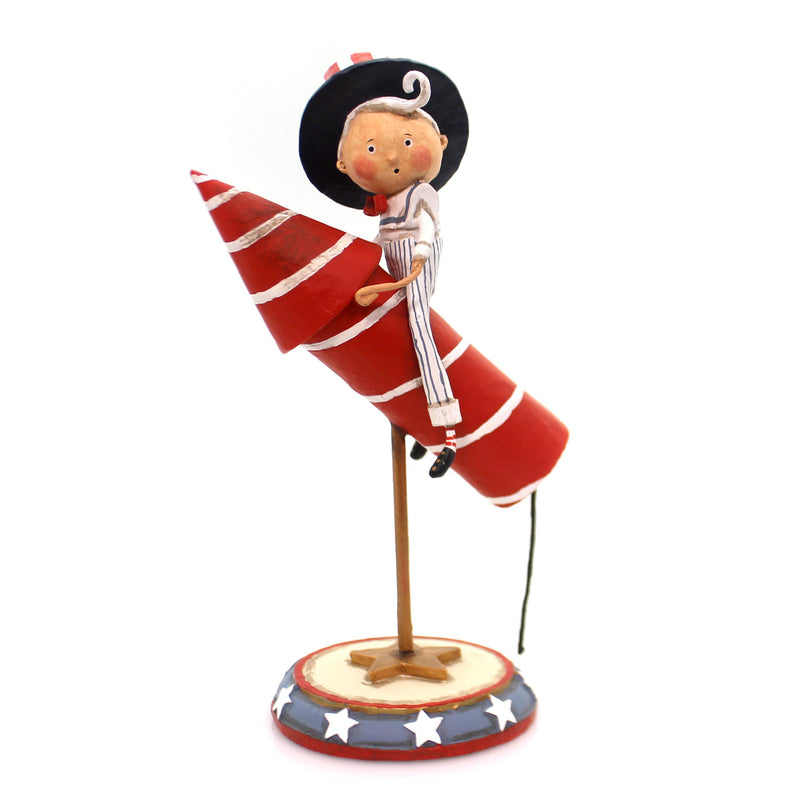 Lori Mitchell Dapper Man The Rocket Man - One Figurine 9.5 Inch, Polyresin - Lori Mitchell Patriotic 11031 (32297)