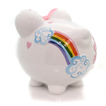 Bank Unicorns & Rainbows Pig - - SBKGifts.com