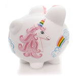 Bank Unicorns & Rainbows Pig Ceramic Hearts Clouds Save Money 36834