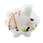 Bank Gone Fishing Pig Bank - - SBKGifts.com