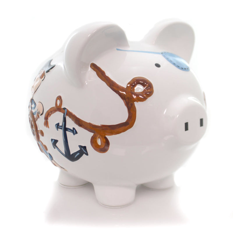 Bank Pirate Piggy Bank Ceramic Money Saver 36867