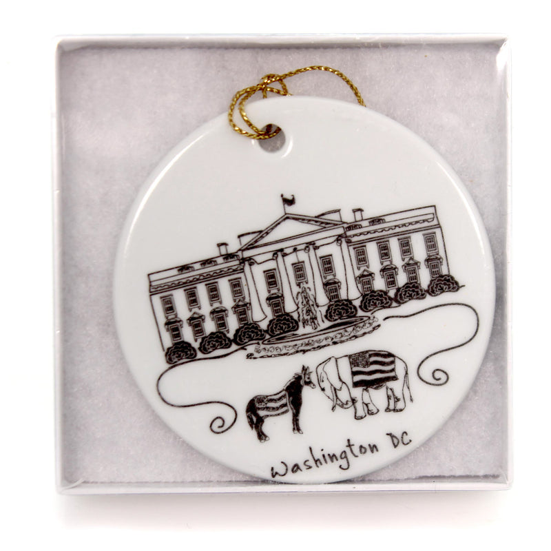Holiday Ornaments Washington Dc Flat Ornament - - SBKGifts.com