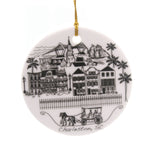 Holiday Ornaments CHARLESTON SC FLAT ORNAMENT Ceramic Landmarks Cicrst005