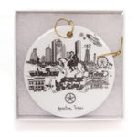 Holiday Ornaments Houston Texas Flat Ornament - - SBKGifts.com