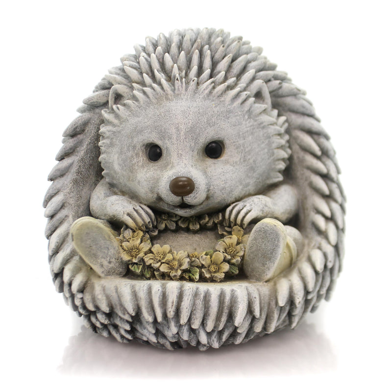 Home & Garden Hedgehog In Rain Boots Polyresin Flowers Whimsical 10840