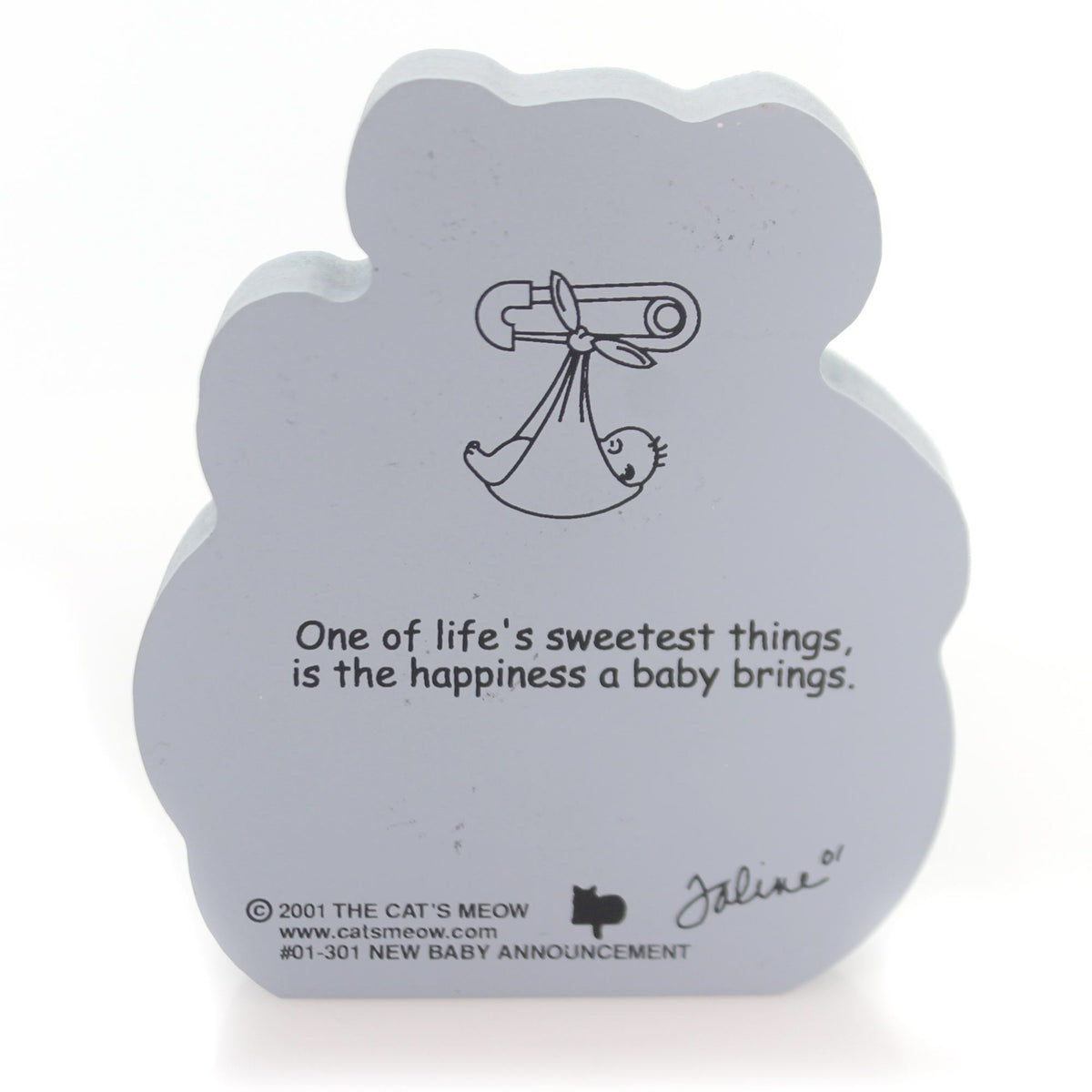 Cat's Meow Village New Baby Announcement - - SBKGifts.com