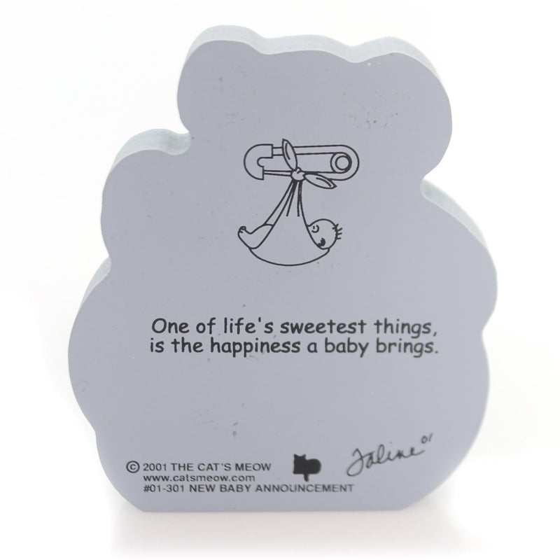 Cat's Meow Village New Baby Announcement - - SBKGifts.com