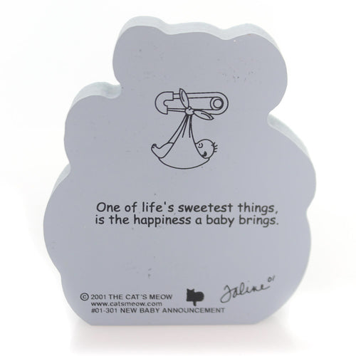 Cats Meow Village New Baby Announcement - - SBKGifts.com