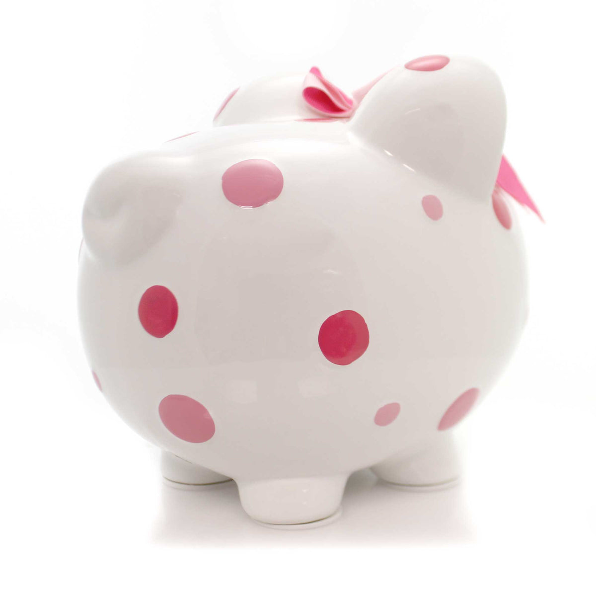 Child To Cherish Pink Multi Dot Bank - - SBKGifts.com