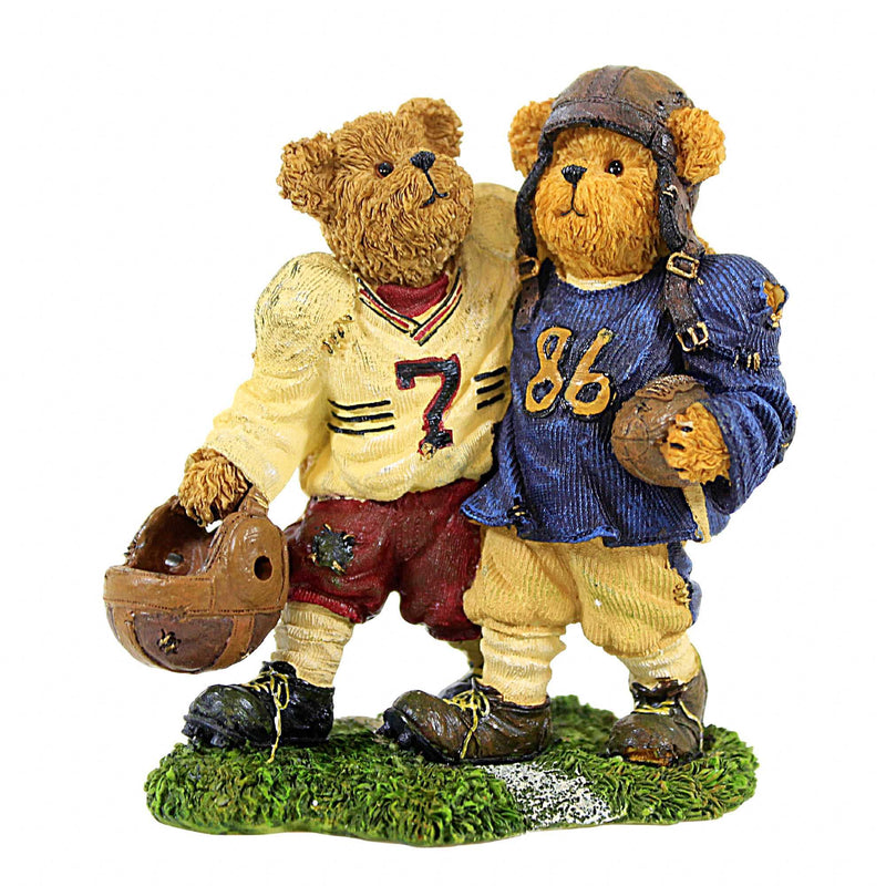 Boyds Bears Resin Block & Tackle...Sideline Buddies - 1 Figurine 4.25 Inch, Resin - Football Bearstone 228505 (3309)