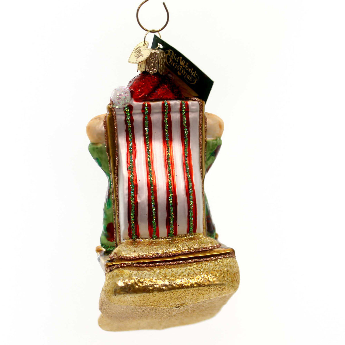 Old World Christmas Sunning Santa - - SBKGifts.com
