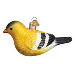 Old World Christmas American Goldfinch. - One Ornament 2.25 Inch, Glass - Ornament Bird Symbol Happiness 16111 (33158)
