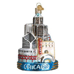 Old World Christmas Chicago - One Glass Ornament 4.25 Inch, Glass - Ornament Windy City 20091 (33176)
