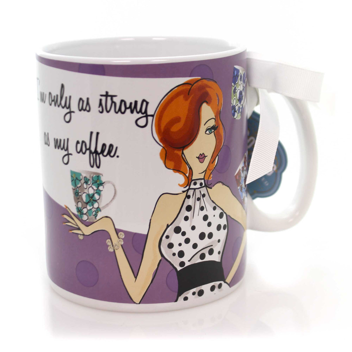 Tabletop I'm Only As Strong As My Coffee Jumbo Mug - - SBKGifts.com