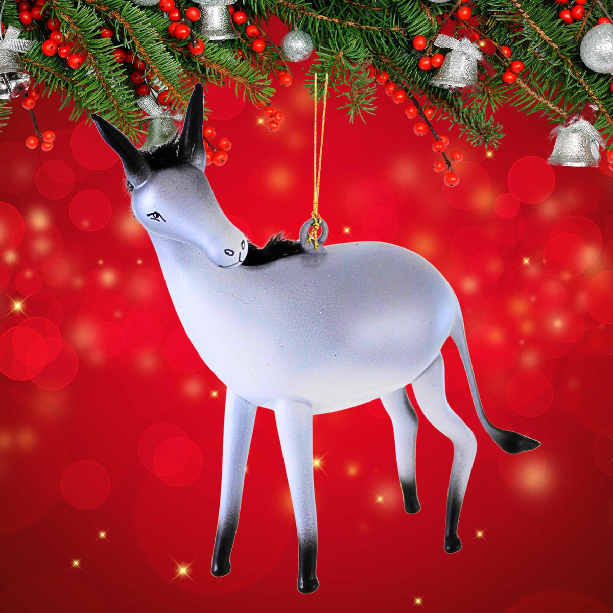 De Carlini Italian Ornaments Donkey - - SBKGifts.com