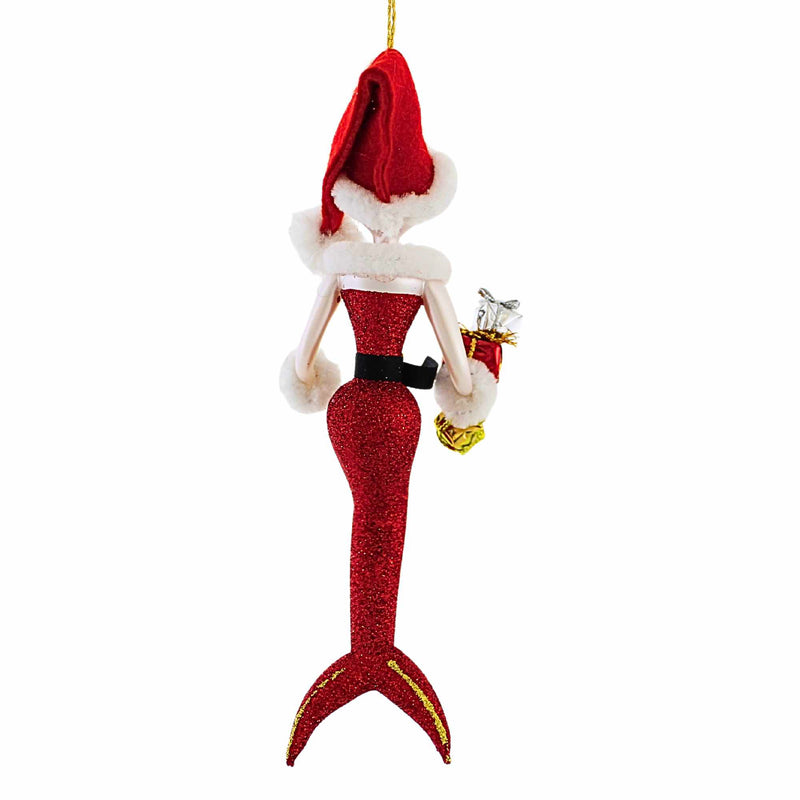 De Carlini Italian Ornaments Santa Mermaid - - SBKGifts.com