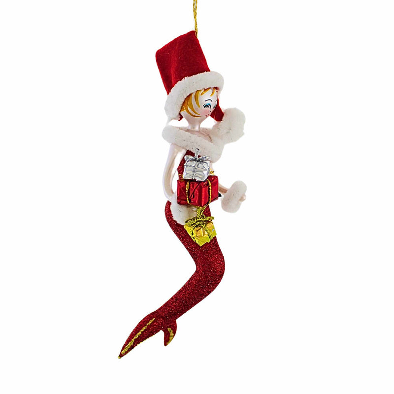 De Carlini Italian Ornaments Santa Mermaid - - SBKGifts.com
