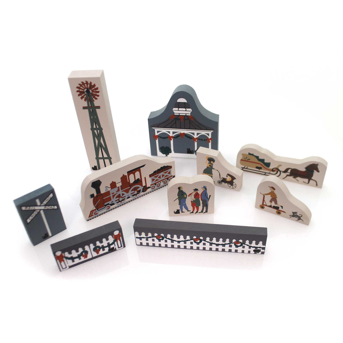 Cat's Meow Village 1987 Accessory Set / 10 - - SBKGifts.com