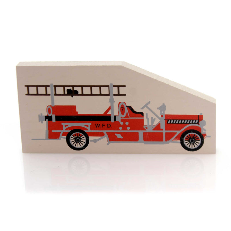 Cats Meow Village 1914 Fire Pumper Wood Accessory Retired 1990 163 (33347)