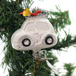 Holiday Pick-Up Vehicle White - 3 Inch, Glass - Bell Christmas Tree 10078S017 (33367)