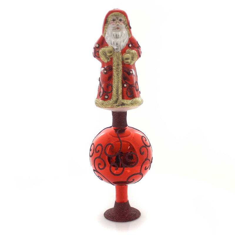 Exquisite Nikolaus Tree Topper - 1 Tree Topper 12.25 Inch, Glass - Free Standing Finial 10015S017 (33404)