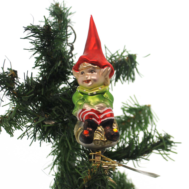 Elf Himself - One Ornament 4.5 Inch, Glass - Santa's Helper 102817 (33413)