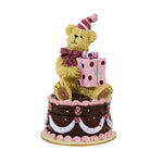 Boyds Bears Resin Eubie Celebratin...Happy Birthday - 1 Trinket Box 4.5 Inch, Resin - Bearstone Trinket Box 2277986 (3351)