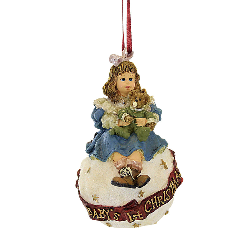Boyds Bears Resin Amy & Sam Babys First Christmas - One Ornament 4 Inch, Resin - Ornament 25857 (3357)