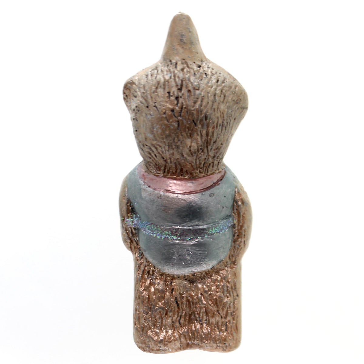 Holiday Ornaments Sugar Frosted Bronzed Bear - - SBKGifts.com