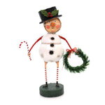 Lori Mitchell Chilly Willy Polyresin Candy Cane Wreath Snowman 11057 (34346)