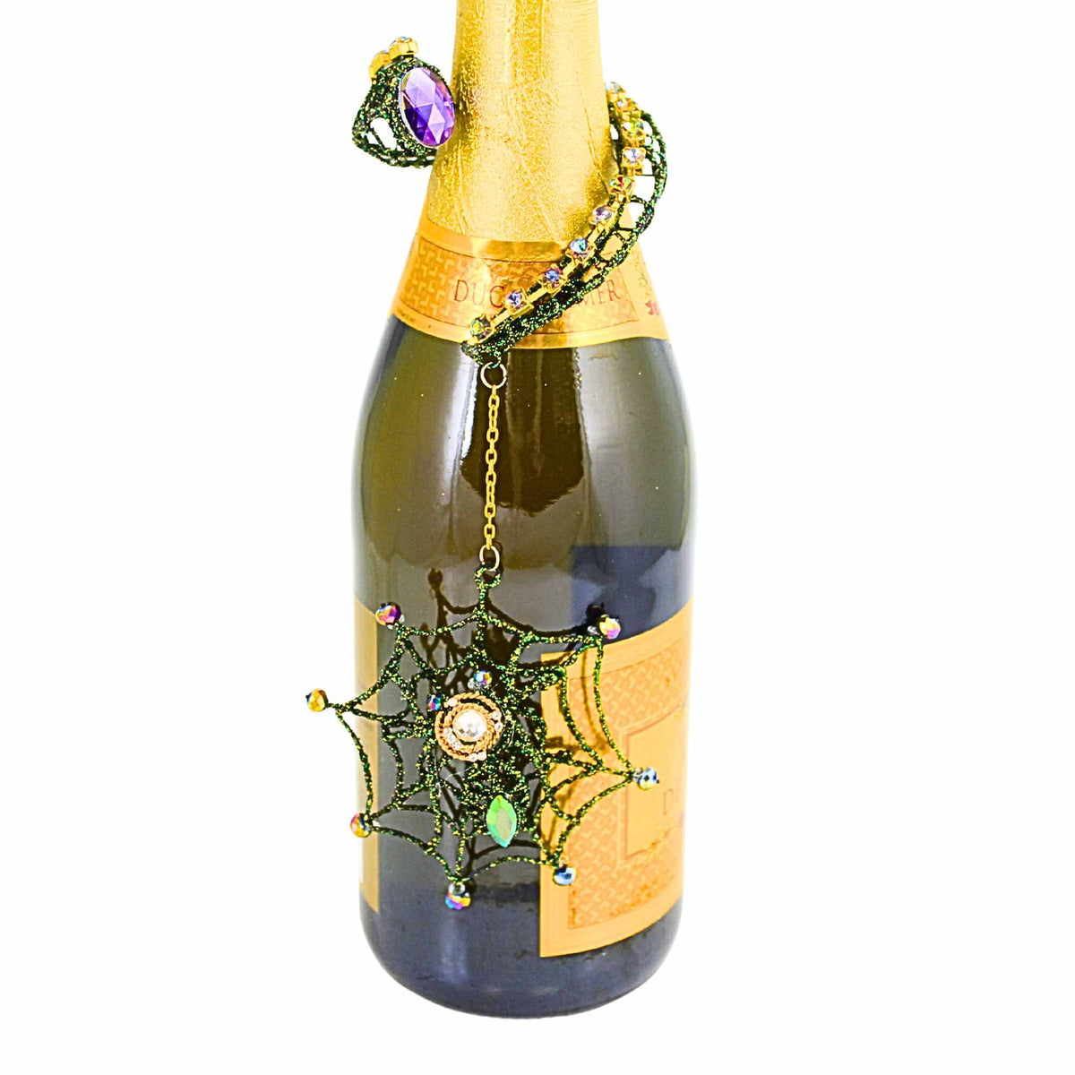 Halloween Spider Web Bottle Charm - - SBKGifts.com