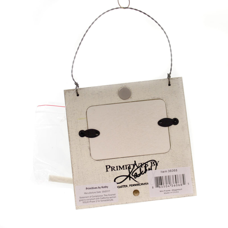 Primitives By Kathy Wigglebutt Ornament/ Picture Frame - - SBKGifts.com