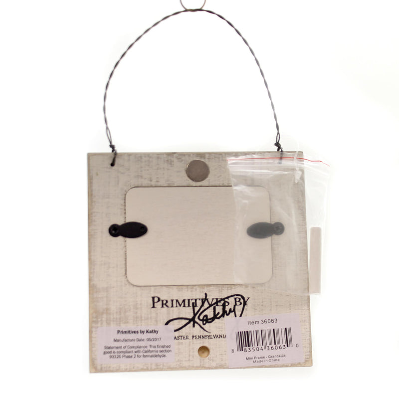 Primitives By Kathy Grandkids Ornament/ Mini Frame - - SBKGifts.com