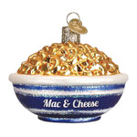 Old World Christmas 2.5 Inches Tall Bowl Of Mac & Cheese Glass Culinary Masterpiece 32258 (34836)
