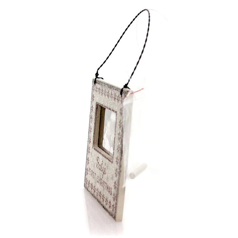 Primitives By Kathy Baby's First Christmas Ornament Mini Frame - - SBKGifts.com