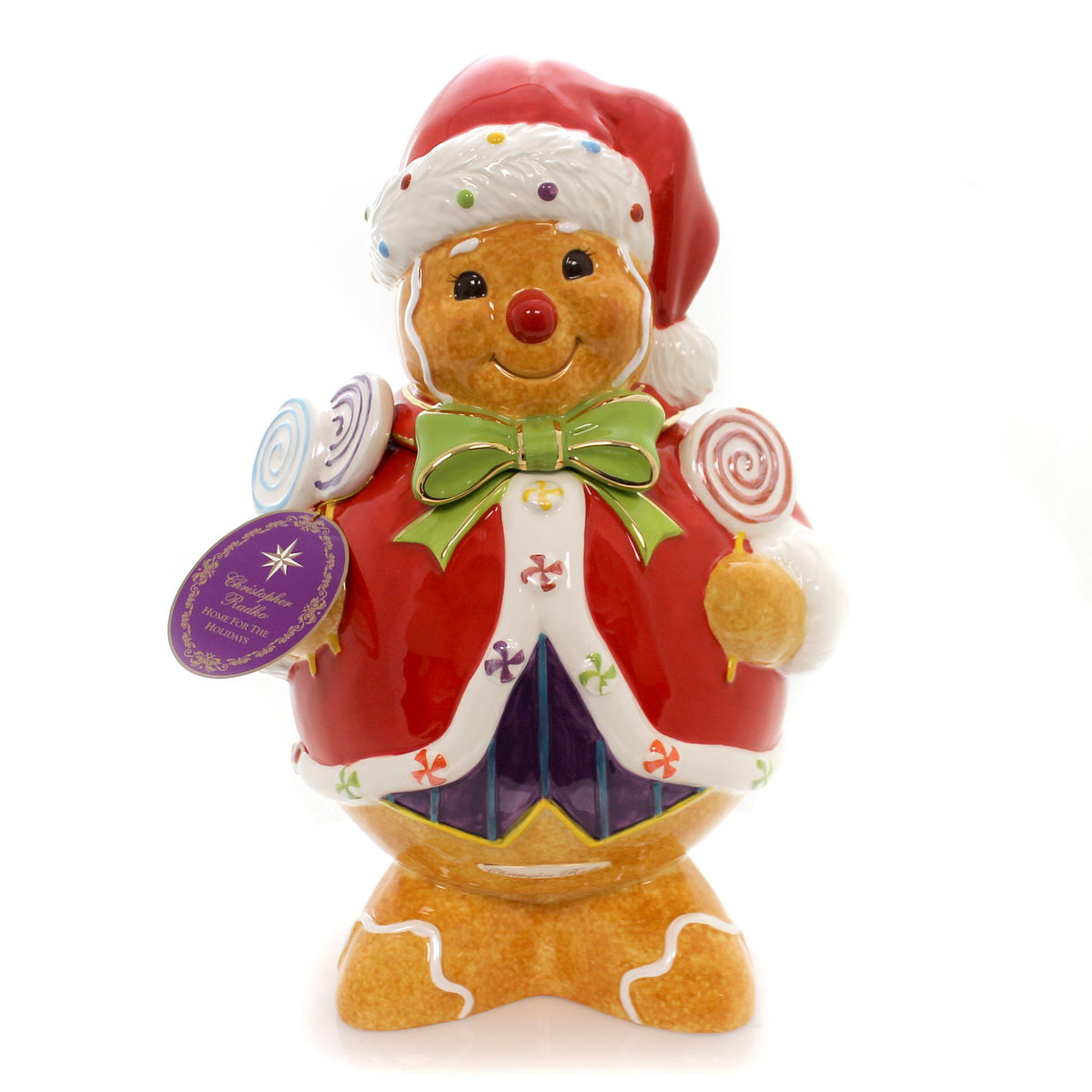 (35386) Ginger Sweet Claus Cookie Jar