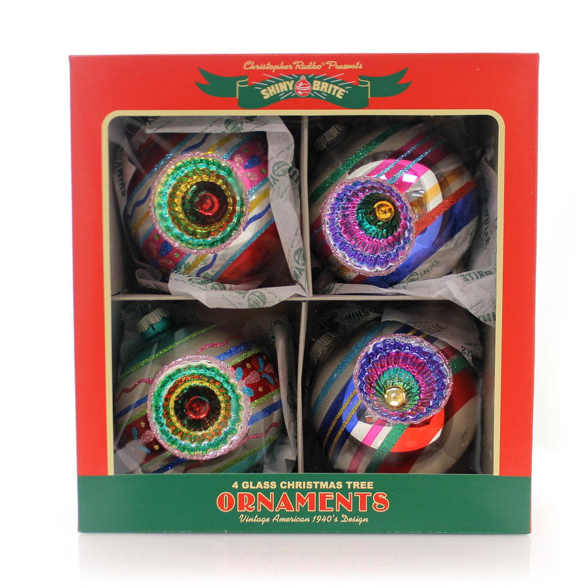 Christopher Radko Christmas Confetti Rounds W/Reflectors - - SBKGifts.com