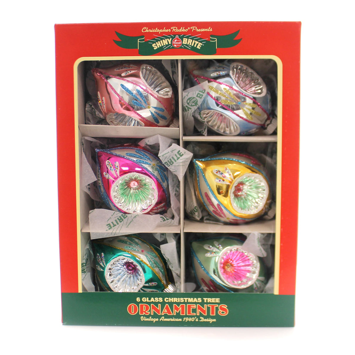 Christopher Radko Tulips W/ Reflectors Set/6 - - SBKGifts.com
